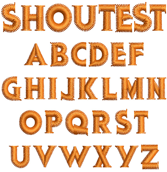 Shoutest 10mm Font