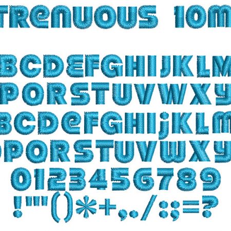 Strenuous 10mm Font