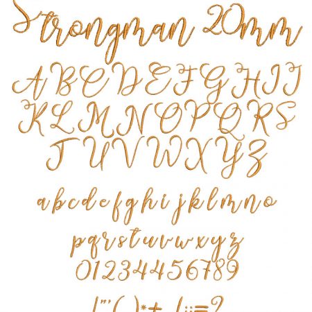 Strongman 20mm Font
