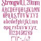Strongwill 20mm Font