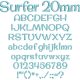 Surfer 20mm Font