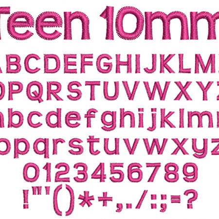 Teen 10mm Font