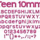 Teen 10mm Font