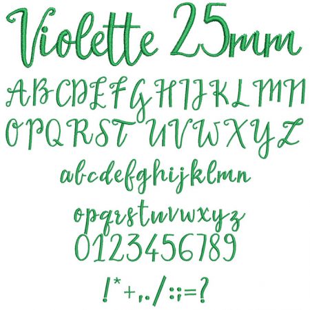 Violette 25mm Font