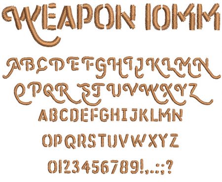Weapon 10mm Font