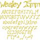Wesley 25mm Font
