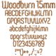 Woodburn 15mm Font