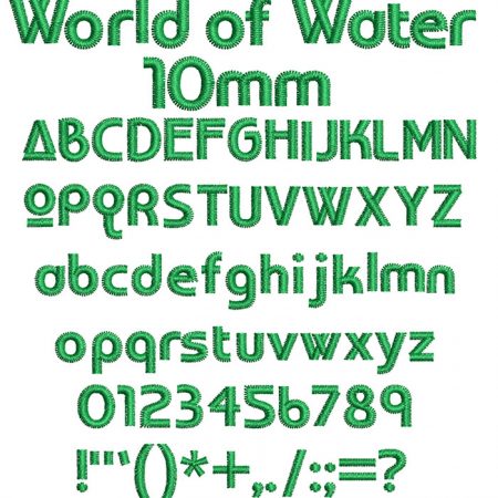 World of Water 10mm Font