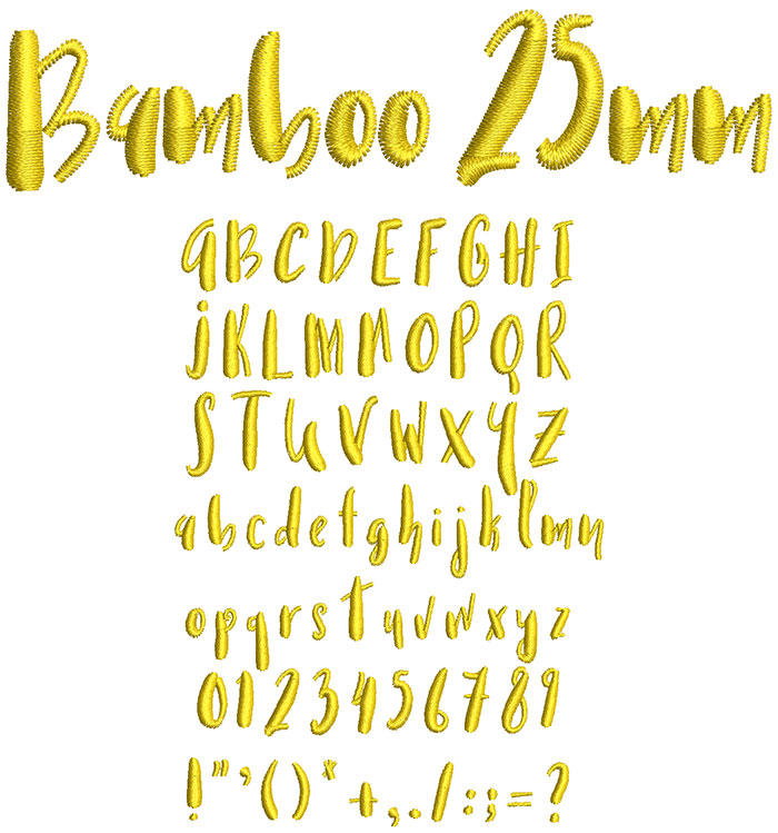 Bamboo esa font icon