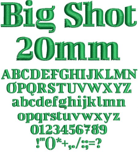 Big Shot esa font icon