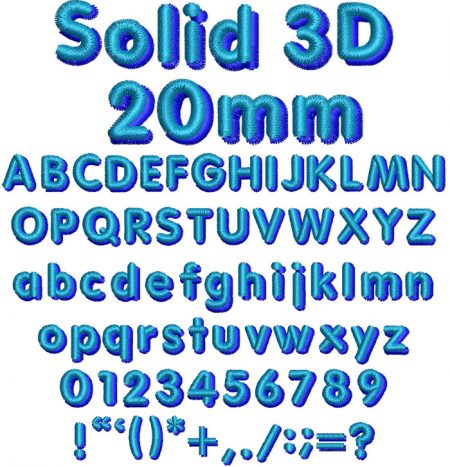 Solid 3D esa font icon