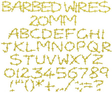 Barbed Wires esa font icon