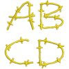 Barbed Wires esa font letters icon