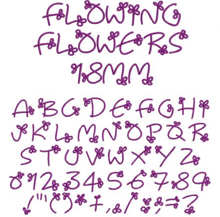 Flowing Flowers esa font icon