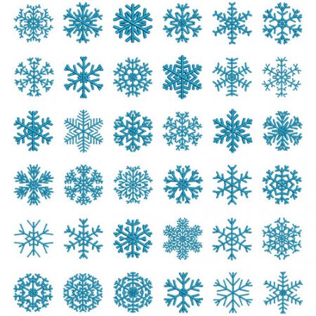 Snowflake elements icon