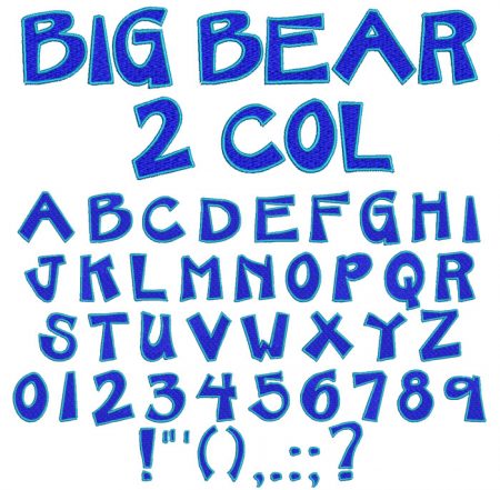 Big Bear 2 color esa font icon