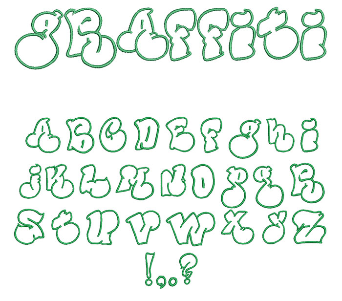 graffiti script alphabet