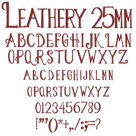 Leathery esa font icon
