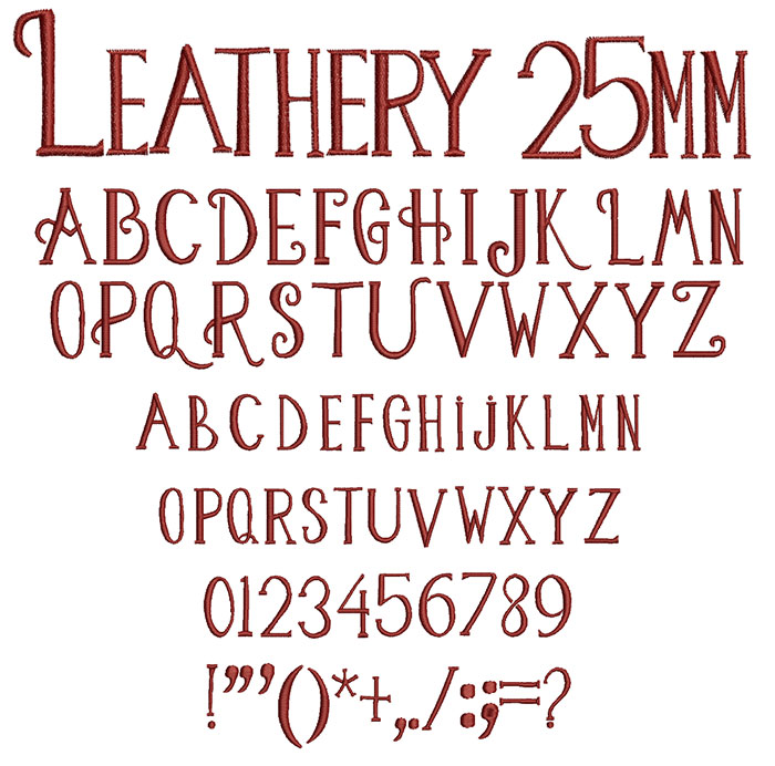 Leathery esa font icon