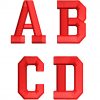 3D college 1 color esa font letters icon