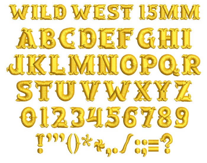 wild west esa font icon
