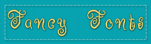 Fancy ESA Embroidery Font Category
