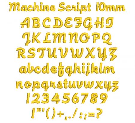 Machine Script esa font icon