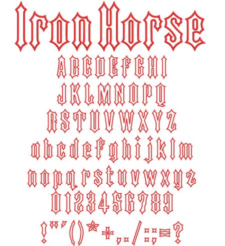 Iron Horse applique esa font icon