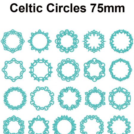 celtic circles 75mm esa font icon