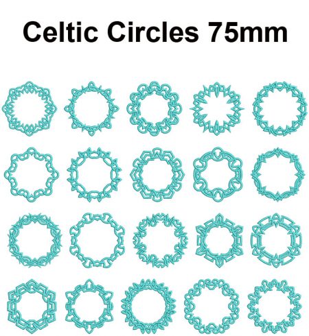 celtic circles 75mm esa font icon