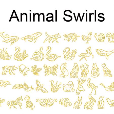 animal swirls esa glyph icon