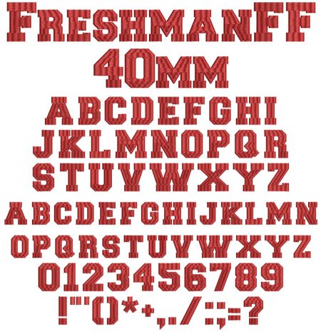 freshman 40mm flexi fill esa font