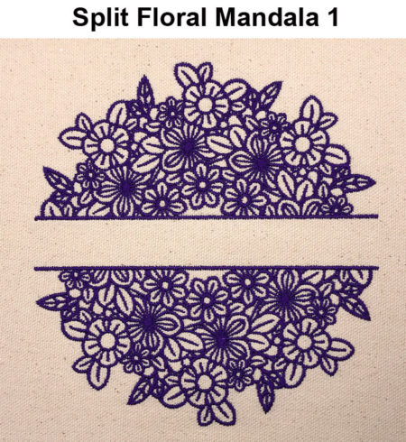 split floral mandala esa font icon