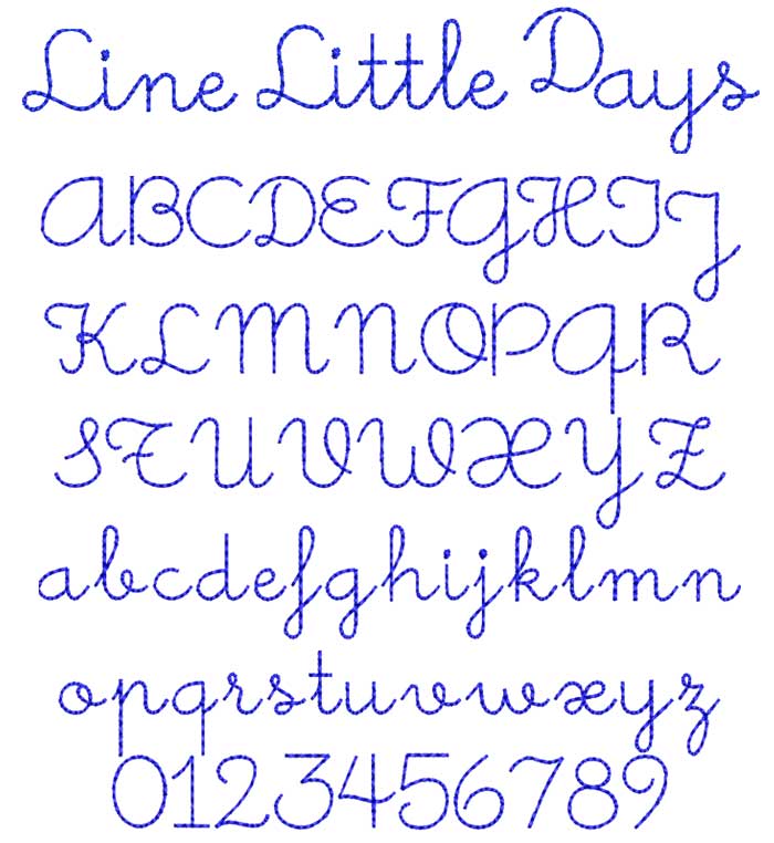 Line Little Days esa font