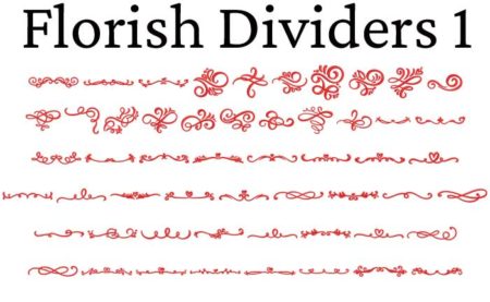 Florish Dividers 1 esa font icon