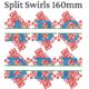 Split Swirls ESA font 160mm