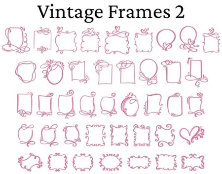 vintage frames 2 esa font icon