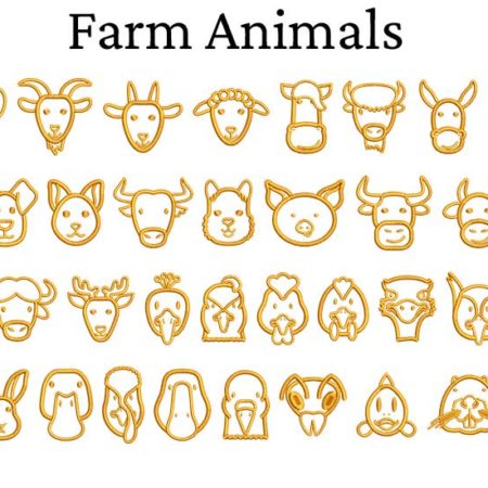 farm animals esa font