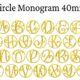 circle mono 40mm esa font