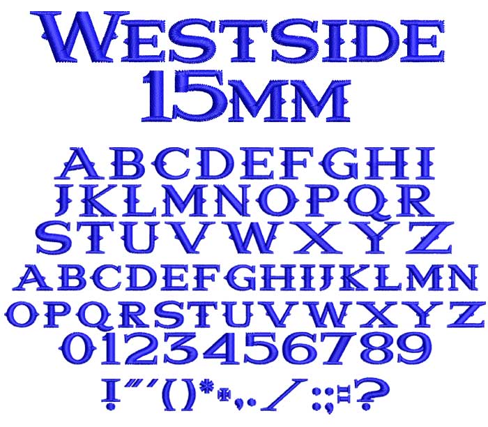 Westside esa font