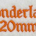 wonderland 20mm esa font