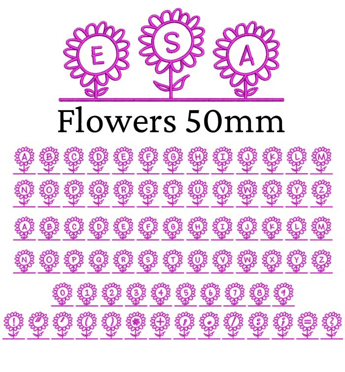 Flowers 50mm esa font icon